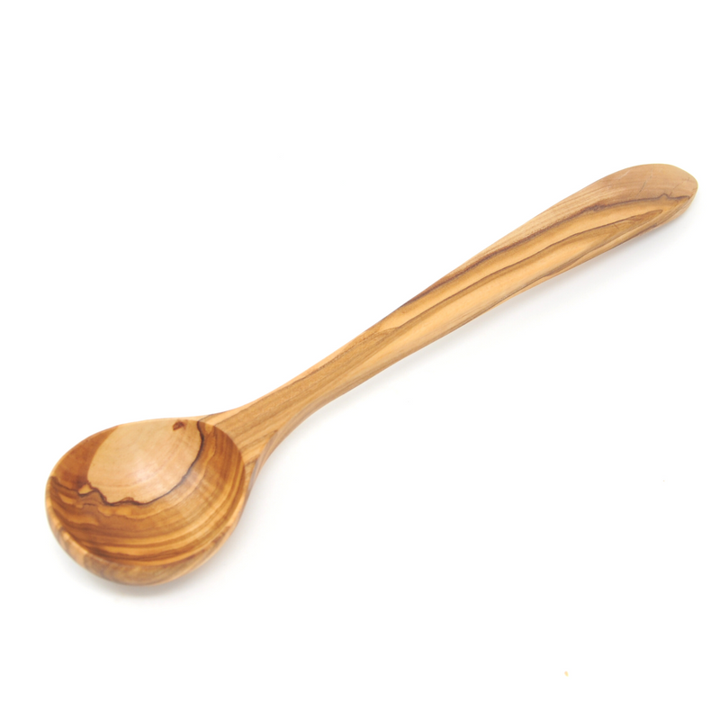 BeldiNest Olive Wood Spoon Ladle - 10.75"  Capacity 1fl oz