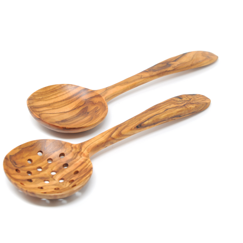 Olive Wood Long  Cooking Spoon