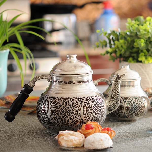 Handmade Copper Turkish Tea Pots, Tin Plated Inside Thickest