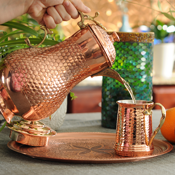 Handmade Turkish Double Boiler Tin Plated Copper Teapot – BeldiNest