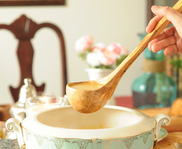 Wooden Ladle Made from Olive Wood at BeldiNest