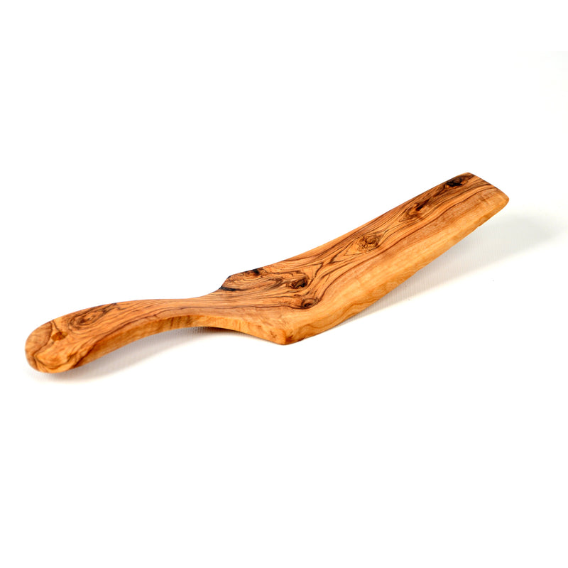 Olive Wood Pan Paddle Spatula