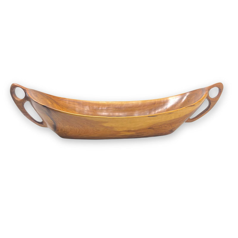 Thuya Burl Wood Bread Basket & Fruite Bowl - 18"