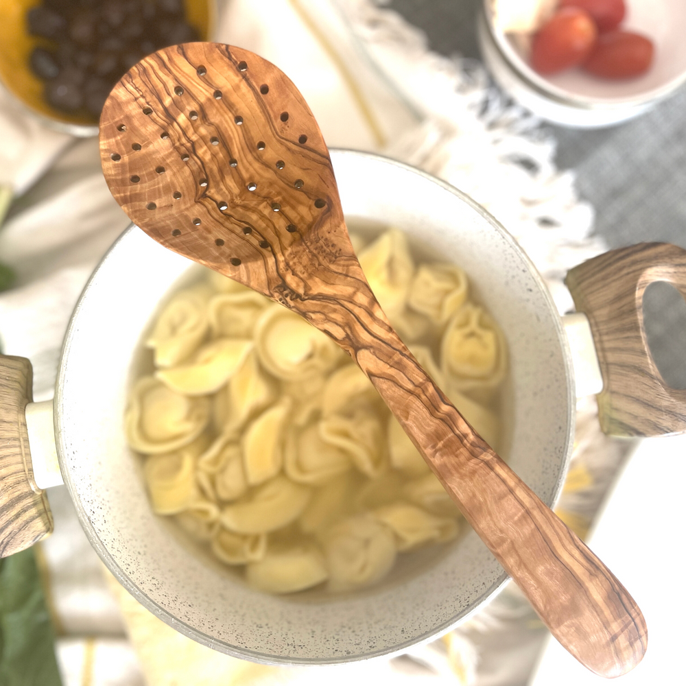 BeldiNest Olive Wood Ladle for Cooking, Soup Spoon Ladle – Wooden Serving Spoon, 13-12 Handle, Scoop Size 6-2oz – Eco-Friendly, Genuine and Endurable