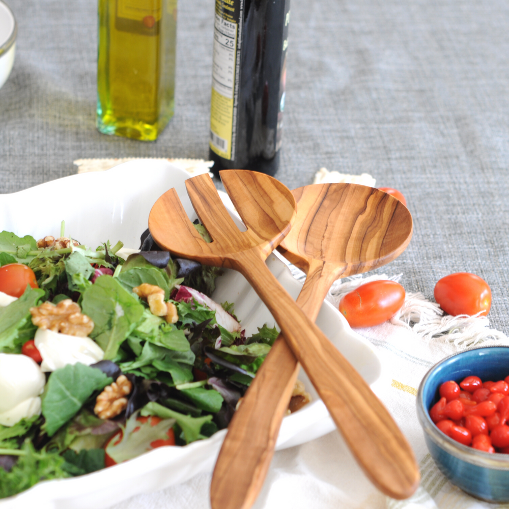 Salad Tongs Olives wood, Kitchen Tools
