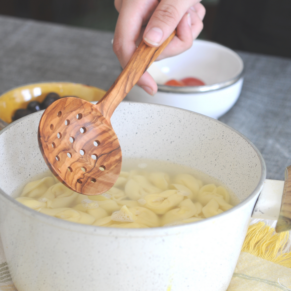 BeldiNest Olive Wood Soup Ladle