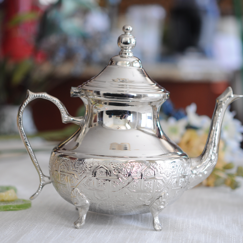 Handmade Turkish Double Boiler Conic Tin Plated Copper Teapot Heavy gauge 1mm thick Capacity: 51 FL oz (6.35 cups)