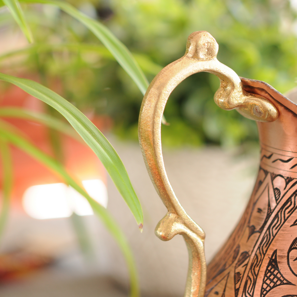 BeldiNest Hand Chiseled Copper Jug