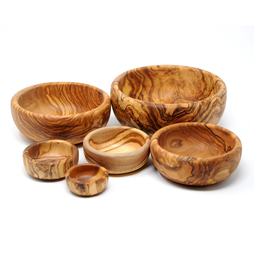 Set of Bowls  Olive Wood Nesting Bowls at BeldiNest