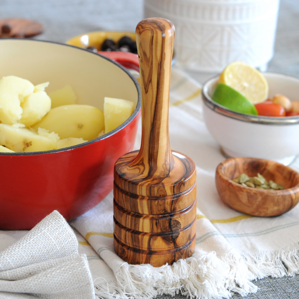 Wood Handle Mini Masher, Potato Masher