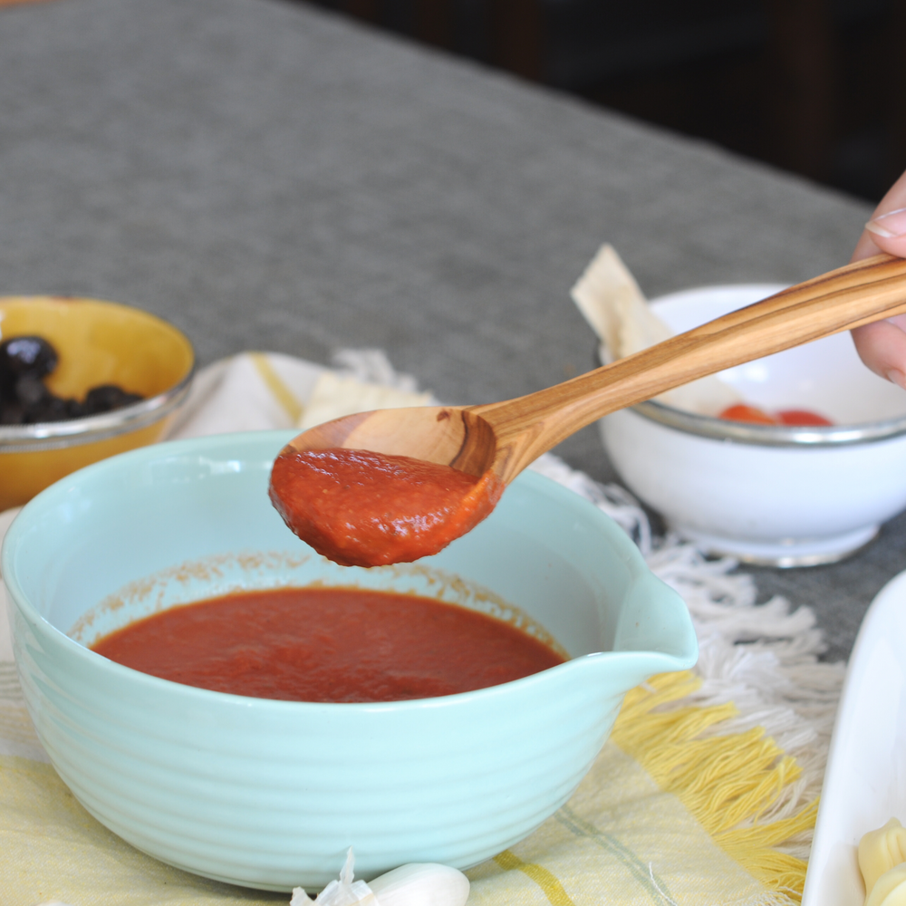 BeldiNest Olive Wood Soup Ladle