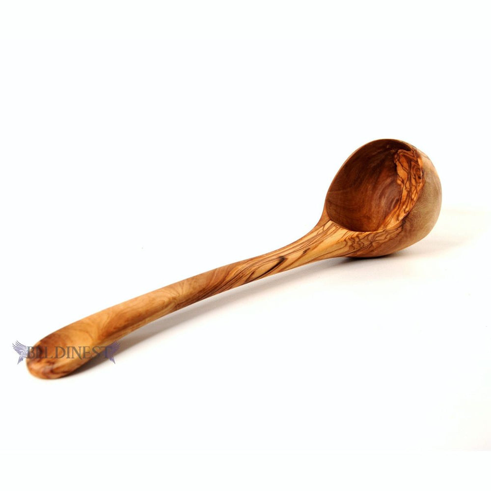 Wooden Ladle Spoon Set Long Handle Soup Ladle For Pot & Bowl Non