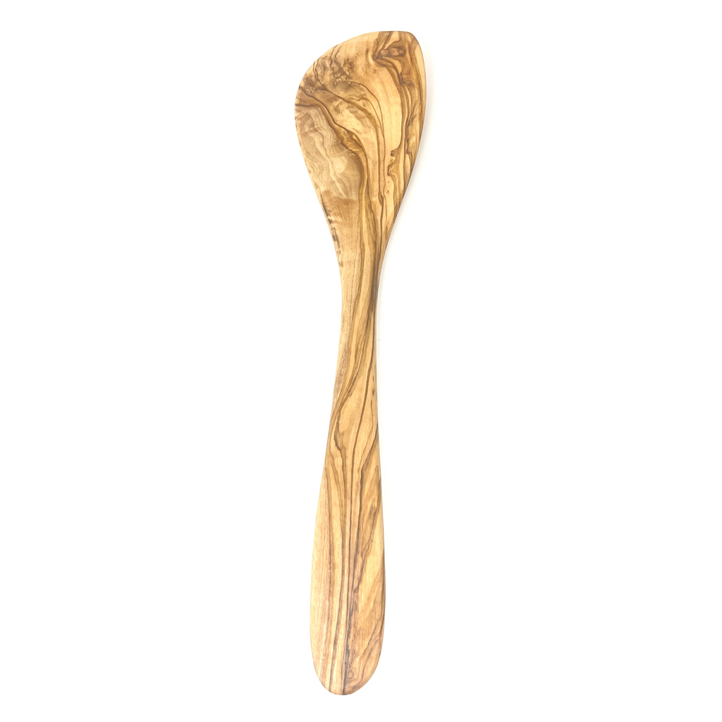Wooden Spoon: Olive Wood  Pointed Cooking Spoon 12"